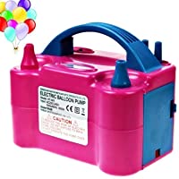 Amzdeal Inflador globo electrico para inflar globos hinchador globos electrico para fiestas 600W Alta potencia- Color…